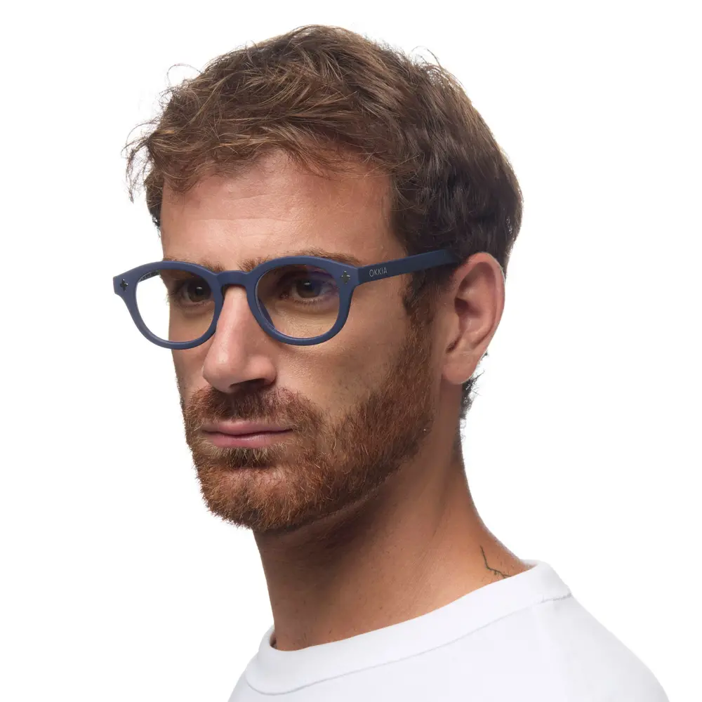 Okkia Okkia - leesbril Milano - rond - midnight blue