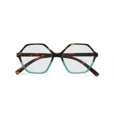 Okkia Okkia - leesbril Venezia - hexagon - havana blue Okkia Okkia - leesbril Venezia - hexagon - havana blue