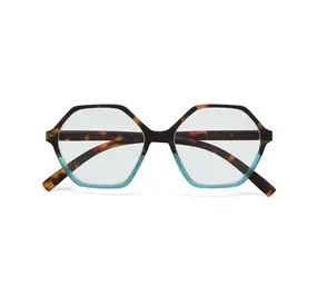 Okkia Okkia - leesbril Venezia - hexagon - havana blue