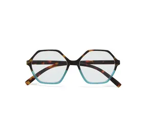 Okkia Okkia - leesbril Venezia - hexagon - havana blue Okkia Okkia - leesbril Venezia - hexagon - havana blue