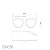 Okkia Okkia - leesbril Venezia - hexagon - black Okkia Okkia - leesbril Venezia - hexagon - black