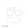 Okkia Okkia - leesbril Verona - butterfly - black pink Okkia Okkia - leesbril Verona - butterfly - black pink