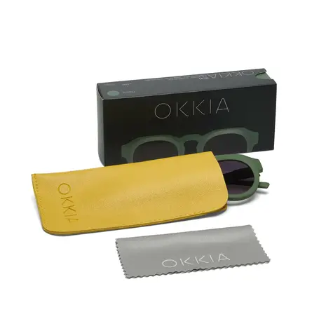 Okkia Okkia - zonnebril zeno - rond - green