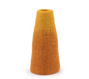 Sjaal met verhaal Sjaal met verhaal - vaas medium (25 cm) - cognac/okergeel
