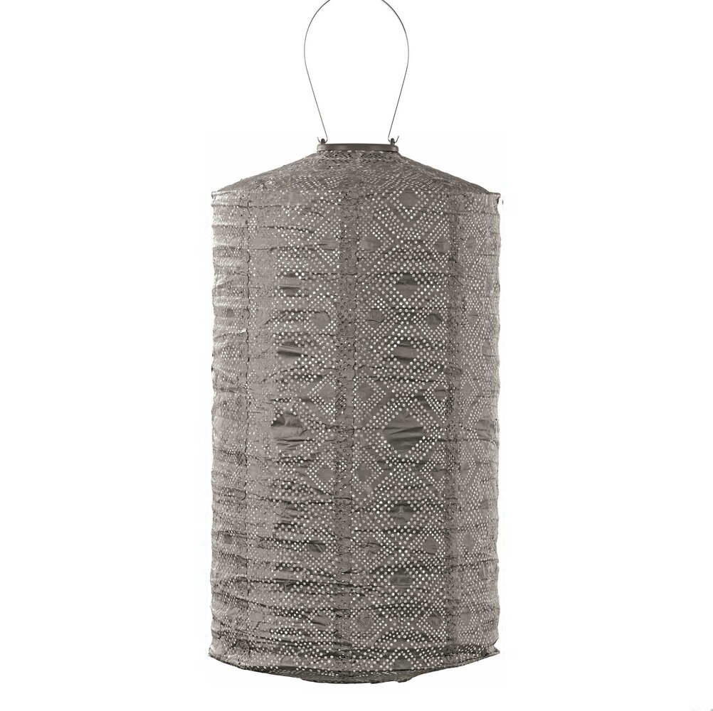 Lumiz Lumiz - solar lantaarn - cylinder 28 mosaic - taupe