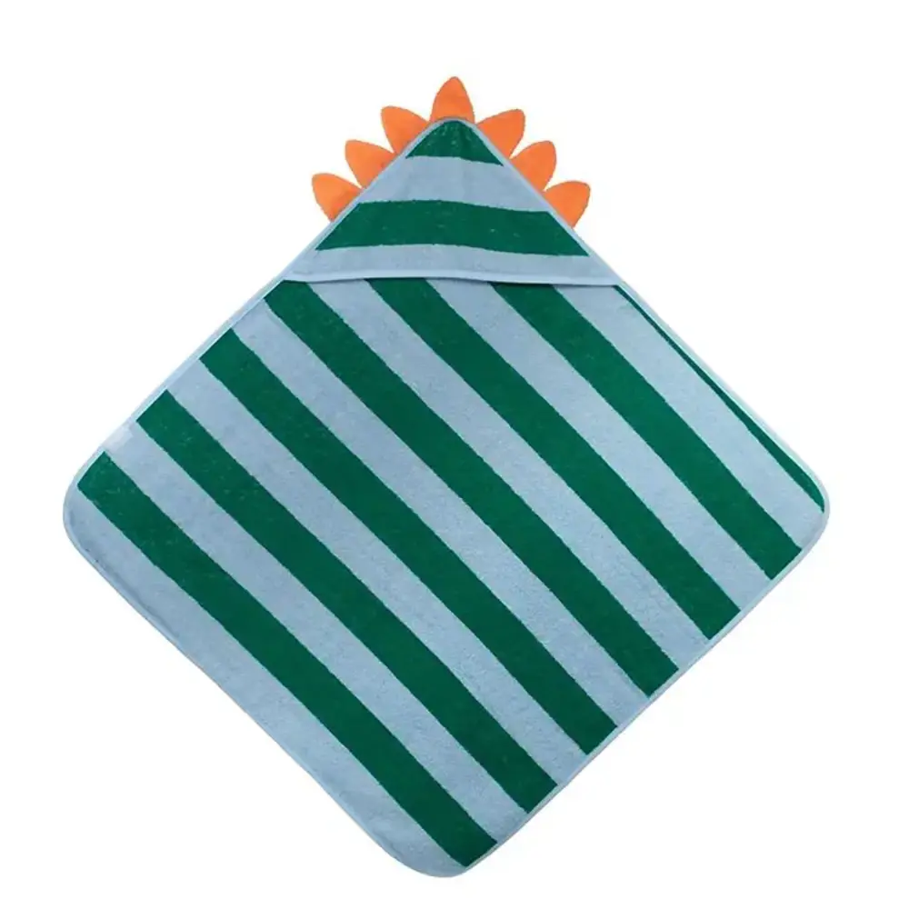 Quut Quut - hooded towel dino - lagoon
