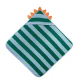 Quut Quut - hooded towel dino - lagoon