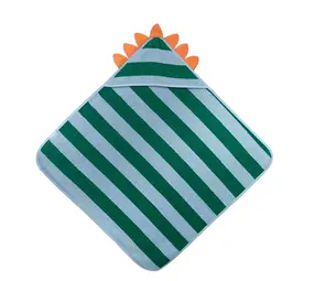 Quutopia Quutopia - hooded towel dino - lagoon Quutopia Quutopia - hooded towel dino - lagoon