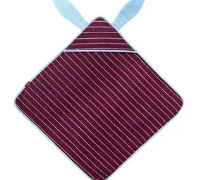 Quut Quut - hooded towel bunny - burgundy