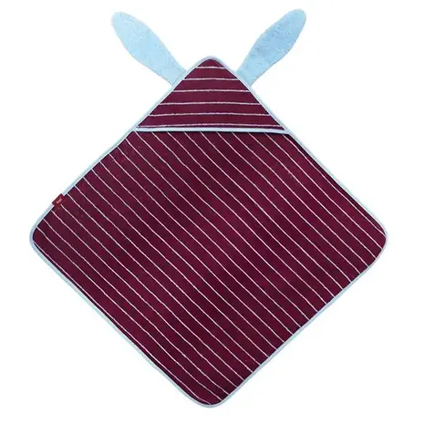 Quut Quut - hooded towel bunny - burgundy
