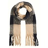 King Louie King Louie - scarf check 2-tone - black King Louie King Louie - scarf check 2-tone - black