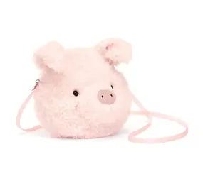 Jellycat Jellycat - knuffel tasje - little pig