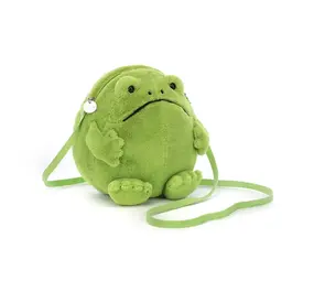 Jellycat Jellycat - knuffel tasje - ricky rain frog Jellycat Jellycat - knuffel tasje - ricky rain frog