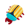 Balvi Balvi - kussen the beetles - turquoise Balvi Balvi - kussen the beetles - turquoise