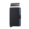 Secrid Secrid - miniwallet matte - black & blue Secrid Secrid - miniwallet matte - black & blue