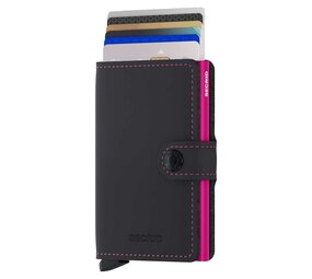 Secrid Secrid - miniwallet matte - black & fuchsia