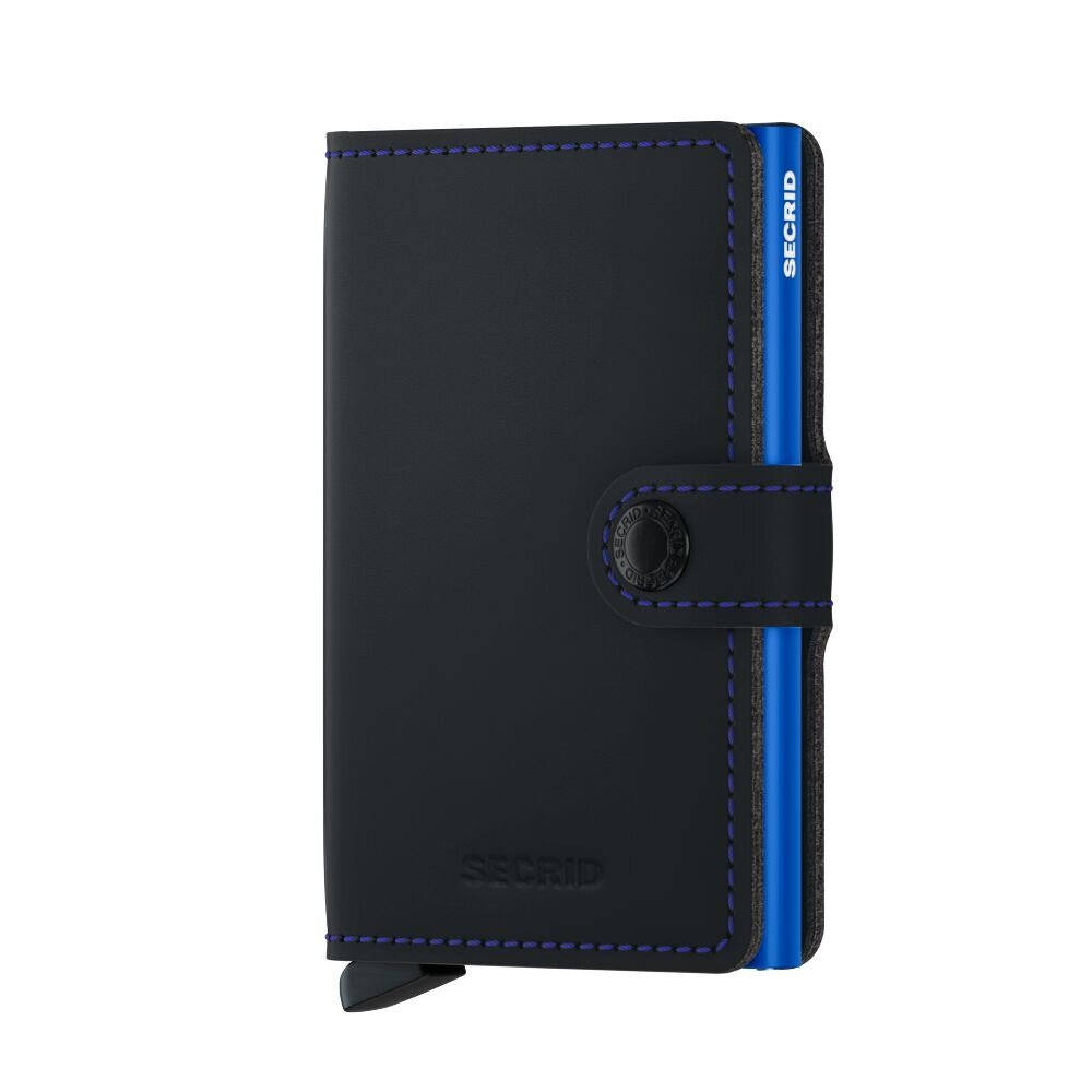 Secrid Secrid - miniwallet matte - black & blue Secrid Secrid - miniwallet matte - black & blue