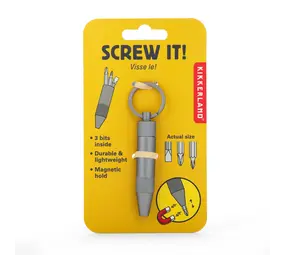 Kikkerland Kikkerland - sleutelhanger - screw it! Kikkerland Kikkerland - sleutelhanger - screw it!