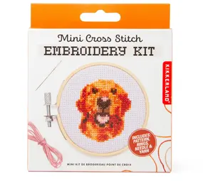 Kikkerland Kikkerland - borduur kit - dog