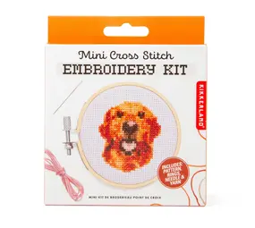 Kikkerland Kikkerland - borduur kit - dog Kikkerland Kikkerland - borduur kit - dog