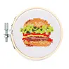 Kikkerland Kikkerland - borduur kit - burger Kikkerland Kikkerland - borduur kit - burger