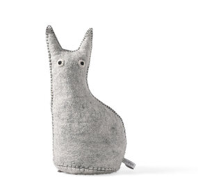 Aveva Design Aveva design - deurstop/boekensteun - the curious cat raw grey