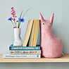 Aveva Design Aveva design - deurstop/boekensteun - the curious cat raw grey Aveva Design Aveva design - deurstop/boekensteun - the curious cat raw grey