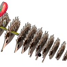 Eugy Eugy - 3d model - egel (nr 026) Eugy Eugy - 3d model - egel (nr 026)