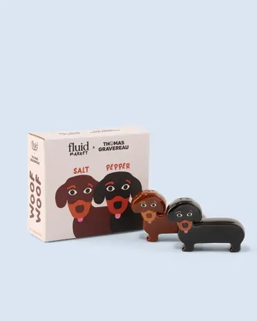 Fluid Market Fluid market - peper- en zoutstel - dogs