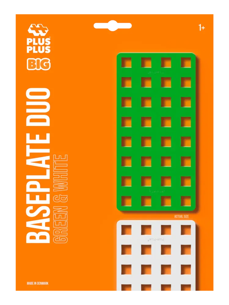 Plus-Plus Plus-Plus - big - bouwplaat groen/wit (2 stuks) Plus-Plus Plus-Plus - big - bouwplaat groen/wit (2 stuks)