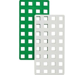 Plus-Plus Plus-Plus - big - bouwplaat groen/wit (2 stuks)