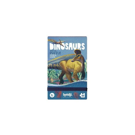 Londji Londji - tiny puzzel - dinosaurs (50 stukjes) Londji Londji - tiny puzzel - dinosaurs (50 stukjes)