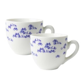 Heinen Delfts Blauw Heinen delfts blauw - koffiekopjes (set van 2) - de blauwe fiets
