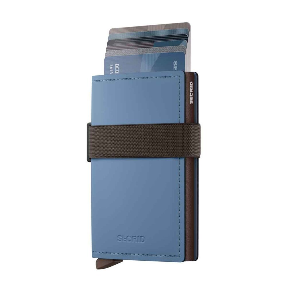 Secrid Secrid - bandwallet matte - steel blue brown Secrid Secrid - bandwallet matte - steel blue brown