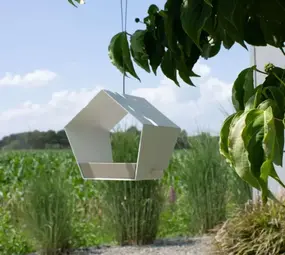 Heeej! Heeej! - vogelhuis hangend - small diamond white