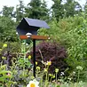 Heeej! Heeej! - vogelhuis op paal - open diamond dark grey/brown Heeej! Heeej! - vogelhuis op paal - open diamond dark grey/brown