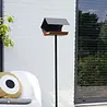 Heeej! Heeej! - vogelhuis op paal - open diamond dark grey/brown Heeej! Heeej! - vogelhuis op paal - open diamond dark grey/brown
