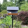 Heeej! Heeej! - vogelhuis op paal - open diamond dark grey/brown Heeej! Heeej! - vogelhuis op paal - open diamond dark grey/brown