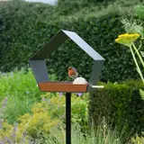 Heeej! Heeej! - vogelhuis op paal - big diamond dark grey/brown Heeej! Heeej! - vogelhuis op paal - big diamond dark grey/brown