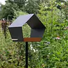 Heeej! Heeej! - vogelhuis op paal - big diamond dark grey/brown Heeej! Heeej! - vogelhuis op paal - big diamond dark grey/brown