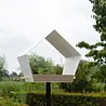 Heeej! Heeej! - vogelhuis op paal - big diamond white/sand Heeej! Heeej! - vogelhuis op paal - big diamond white/sand