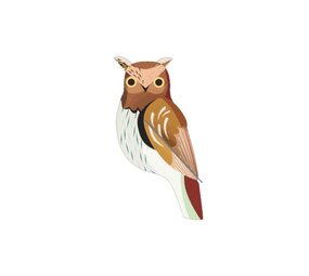 Studio Roof Studio Roof - muurdecoratie tuinvogels - tawny owl Studio Roof Studio Roof - muurdecoratie tuinvogels - tawny owl