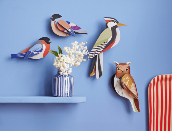 Studio Roof Studio Roof - muurdecoratie tuinvogels - tawny owl