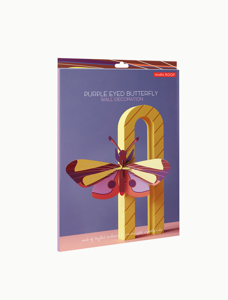 Studio Roof Studio Roof - muurdecoratie - purple eyed butterfly Studio Roof Studio Roof - muurdecoratie - purple eyed butterfly
