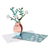 Studio Roof Studio Roof - pop out kaart - boeket van gogh almond blossom