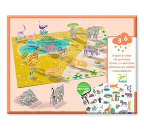 Djeco Djeco - lift-up stickers - dieren