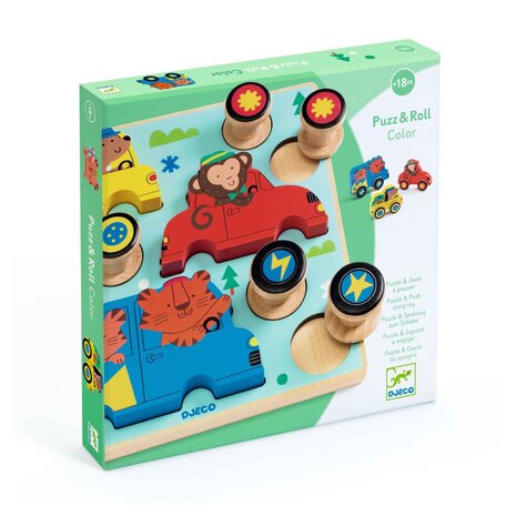 Djeco Djeco - puzz & roll - kleur Djeco Djeco - puzz & roll - kleur