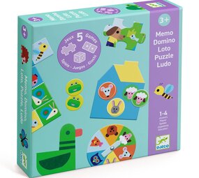 Djeco Djeco - 5 spelletjes - op de boerderij