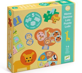 Djeco Djeco - 5 spelletjes - op de savane