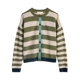 Seasalt Seasalt - pinwell cardigan - bright shape light olive mix
